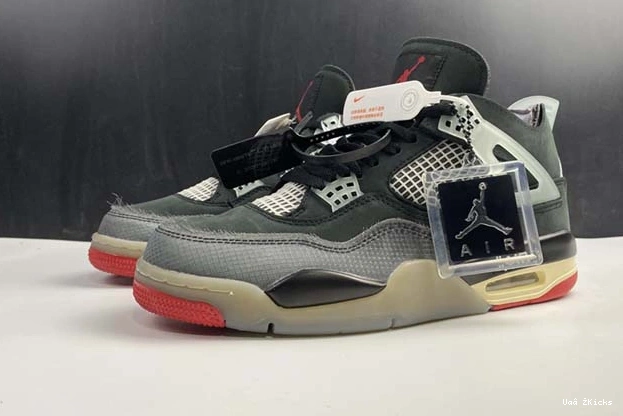 OFF-WHITE 1478 Air Jordan Trendy 4 CV9388- “Bred” x 515 0724